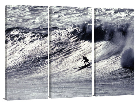 Cheyne Horan surfing at Waimea Bay, mid 90s